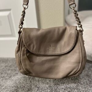 Kate Spade Beige Leather Shoulder Bag